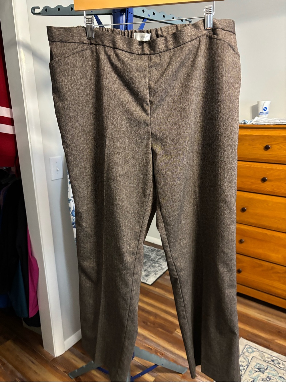CJ Banks Women's Brown Boot Cut Pants